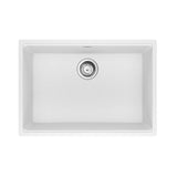 Franke - Maris Undermount 27-in x 19-in Granite Single Bowl Kitchen Sink in Polar White - Polar White