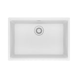 Franke - Maris Undermount 27-in x 19-in Granite Single Bowl Kitchen Sink in Polar White - Polar White