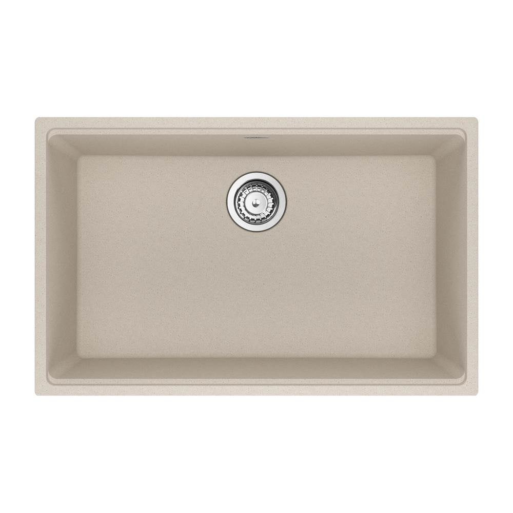 Franke - Maris Undermount 33-in x 22-in Granite Single Bowl Kitchen Sink in Champagne - Champagne