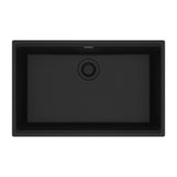 Franke - Maris Undermount 33-in x 22-in Granite Single Bowl Kitchen Sink in Matte Black - Matte Black