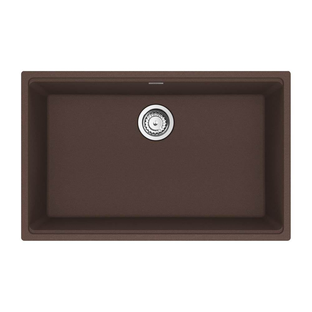 Franke - Maris Undermount 33-in x 22-in Granite Single Bowl Kitchen Sink in Mocha - Mocha