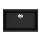 Franke - Maris Undermount 33-in x 22-in Granite Single Bowl Kitchen Sink in Onyx - Onyx