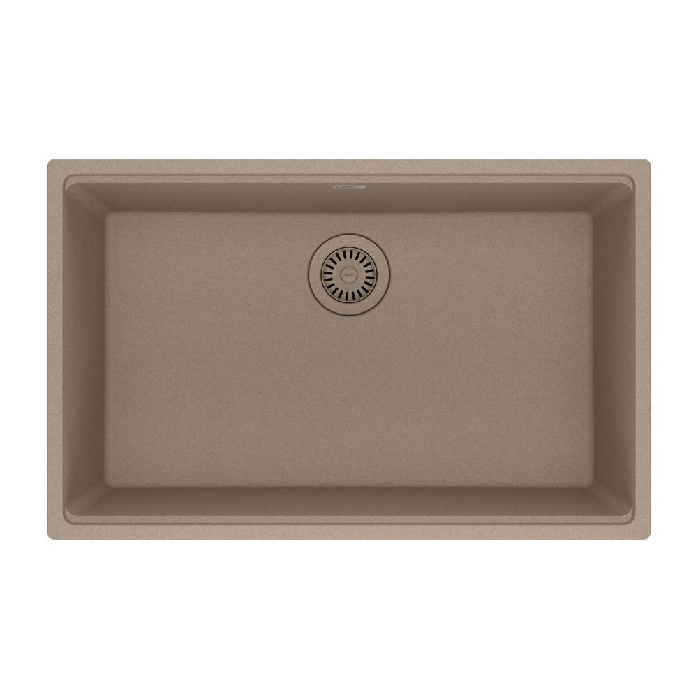 Franke - Maris Undermount 33-in x 22-in Granite Single Bowl Kitchen Sink in Oyster - Oyster