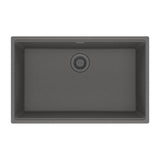 Franke - Maris Undermount 33-in x 22-in Granite Single Bowl Kitchen Sink in Stone Grey - Stone Grey
