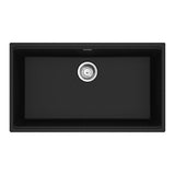 Franke - Maris Undermount 31-in x 17.81-in Granite Single Bowl Kitchen Sink in Onyx - Onyx