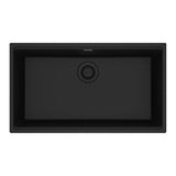 Franke - Maris Undermount 31-in x 17.81-in Granite Single Bowl Kitchen Sink in Onyx - Onyx