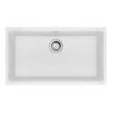 Franke - Maris Undermount 31-in x 17.81-in Granite Single Bowl Kitchen Sink in Polar White - Polar White