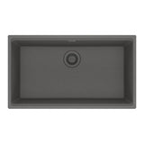 Franke - Maris Undermount 31-in x 17.81-in Granite Single Bowl Kitchen Sink in Stone Grey - Stone Grey