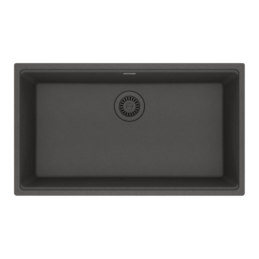 Franke - Maris Undermount 31-in x 17.81-in Granite Single Bowl Kitchen Sink in Slate Grey