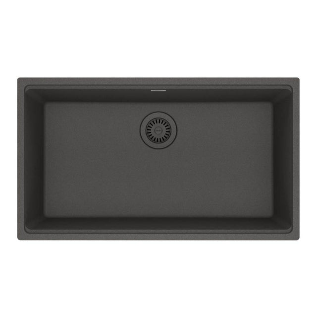 Franke - Maris Undermount 31-in x 17.81-in Granite Single Bowl Kitchen Sink in Slate Grey