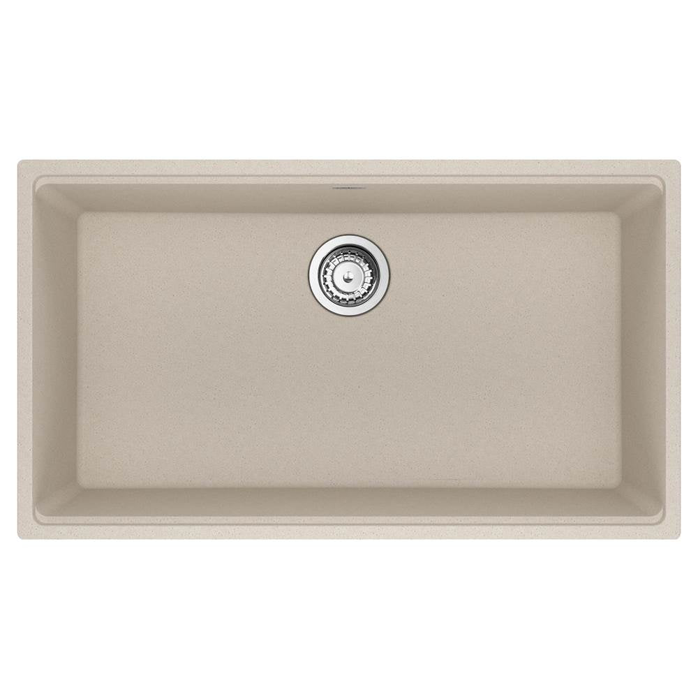 Franke - Maris Undermount 33-in x 18.94-in Granite Single Bowl Kitchen Sink in Champagne - Champagne