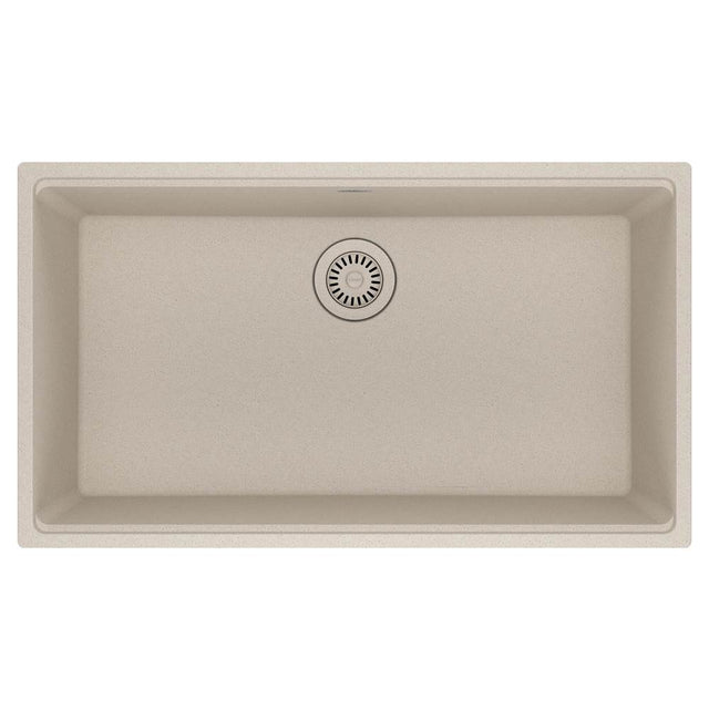 Franke - Maris Undermount 33-in x 18.94-in Granite Single Bowl Kitchen Sink in Champagne - Champagne