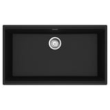 Franke - Maris Undermount 33-in x 18.94-in Granite Single Bowl Kitchen Sink in Matte Black - Matte Black