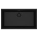 Franke - Maris Undermount 33-in x 18.94-in Granite Single Bowl Kitchen Sink in Matte Black - Matte Black