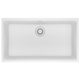 Franke - Maris Undermount 33-in x 18.94-in Granite Single Bowl Kitchen Sink in Polar White - Polar White