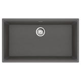 Franke - Maris Undermount 33-in x 18.94-in Granite Single Bowl Kitchen Sink in Stone Grey - Stone Grey