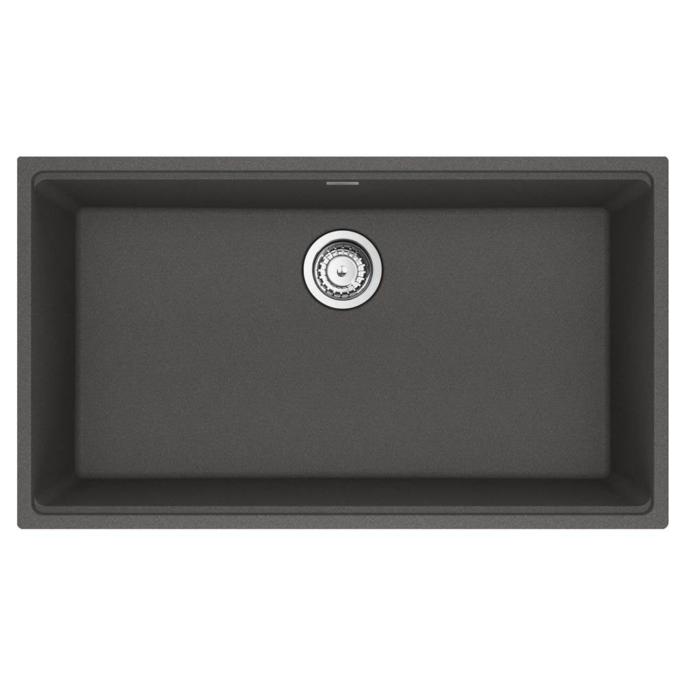 Franke - Maris Undermount 33-in x 18.94-in Granite Single Bowl Kitchen Sink in Slate Grey