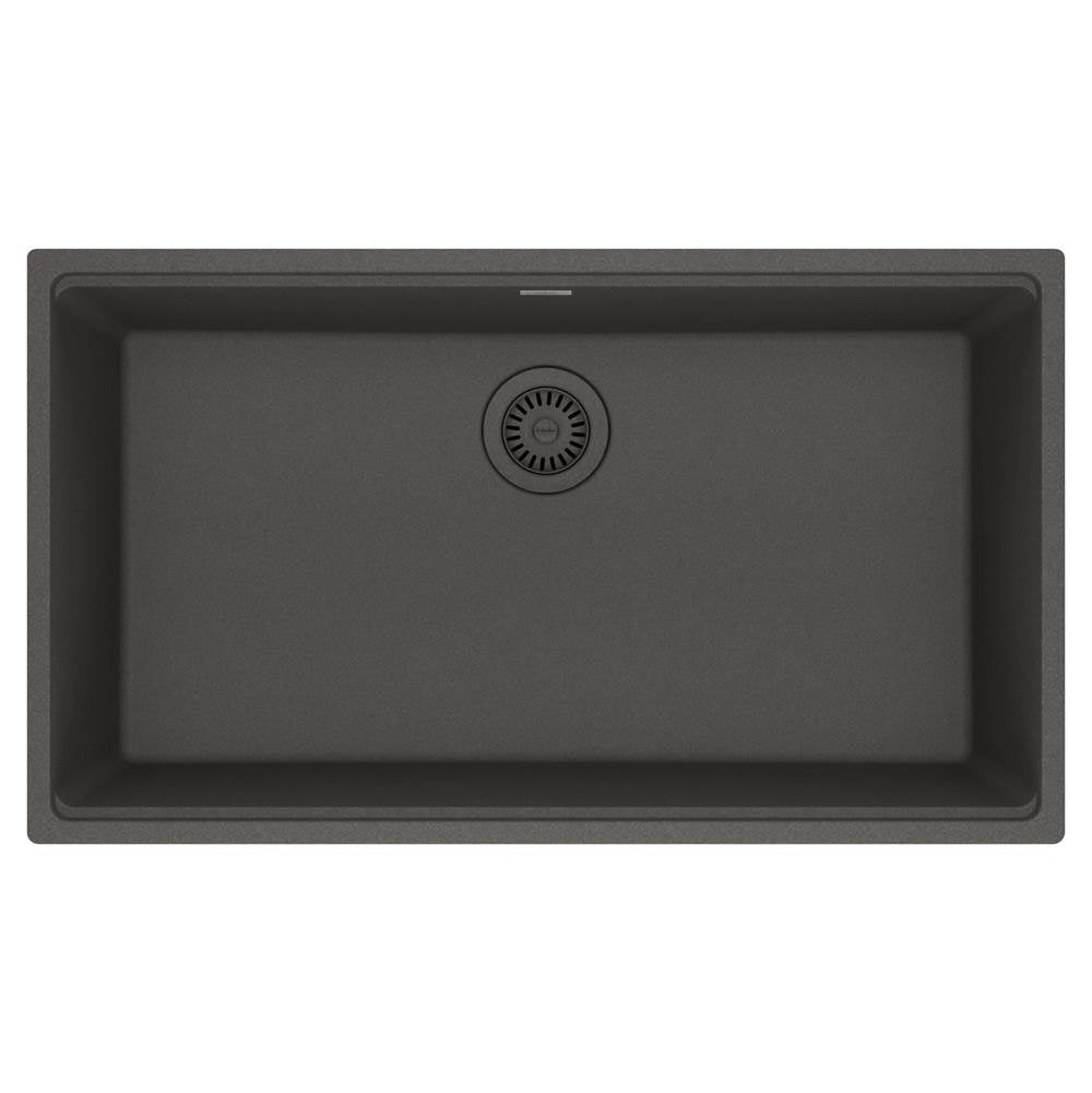 Franke - Maris Undermount 33-in x 18.94-in Granite Single Bowl Kitchen Sink in Slate Grey