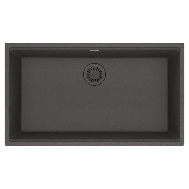 Franke - Maris Undermount 33-in x 18.94-in Granite Single Bowl Kitchen Sink in Slate Grey