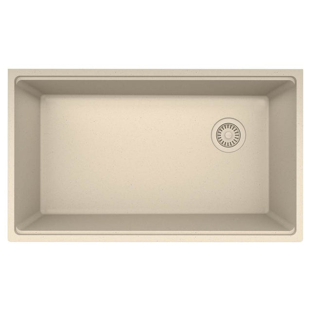 Franke - Maris Undermount 33-in x 19.31-in Granite Single Bowl Kitchen Sink in Champagne - Champagne