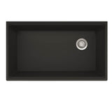 Maris Undermount 33-in x 19.31-in Granite Single Bowl Workcenter Kitchen Sink in Champagne