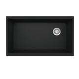 Franke - Maris Undermount 33-in x 19.31-in Granite Single Bowl Workcenter Kitchen Sink in Matte Black - Matte Black