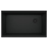 Franke - Maris Undermount 33-in x 19.31-in Granite Single Bowl Kitchen Sink in Matte Black - Matte Black
