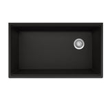 Franke - Maris Undermount 33-in x 19.31-in Granite Single Bowl Workcenter Kitchen Sink in Onyx - Onyx