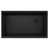 Franke - Maris Undermount 33-in x 19.31-in Granite Single Bowl Kitchen Sink in Onyx - Onyx