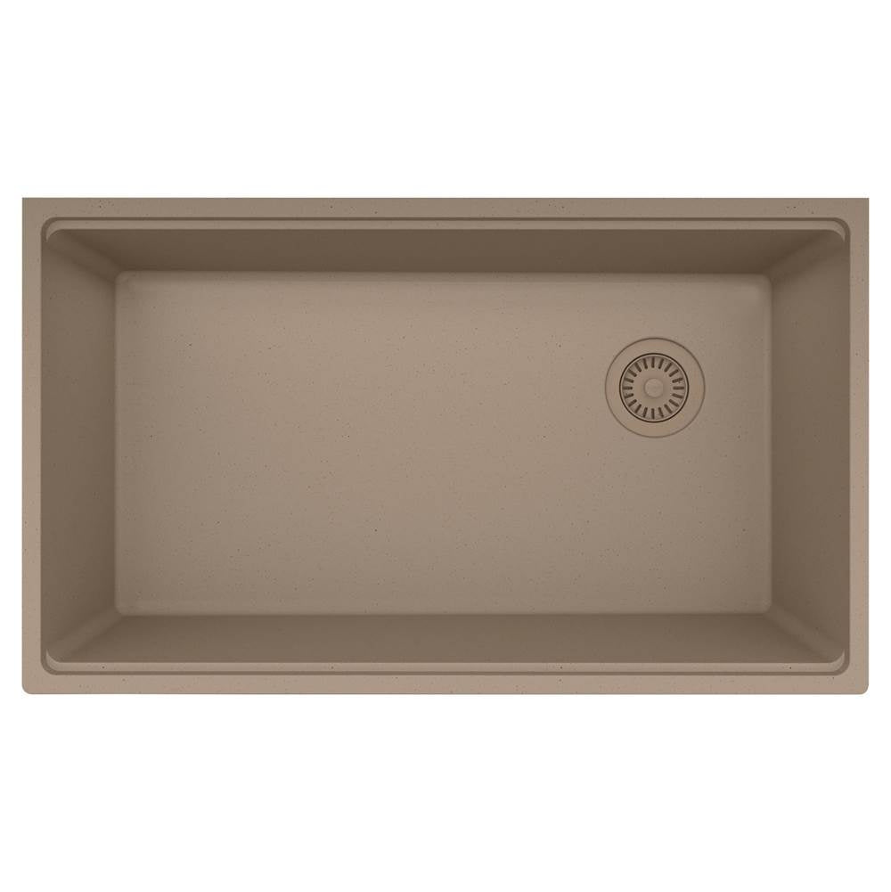 Franke - Maris Undermount 33-in x 19.31-in Granite Single Bowl Kitchen Sink in Oyster - Oyster