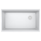 Franke - Maris Undermount 33-in x 19.31-in Granite Single Bowl Kitchen Sink in Polar White - White