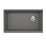 Maris Undermount 33-in x 19.31-in Granite Single Bowl Workcenter Kitchen Sink in Champagne