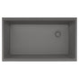 Franke - Maris Undermount 33-in x 19.31-in Granite Single Bowl Kitchen Sink in Stone Grey - Stone Grey