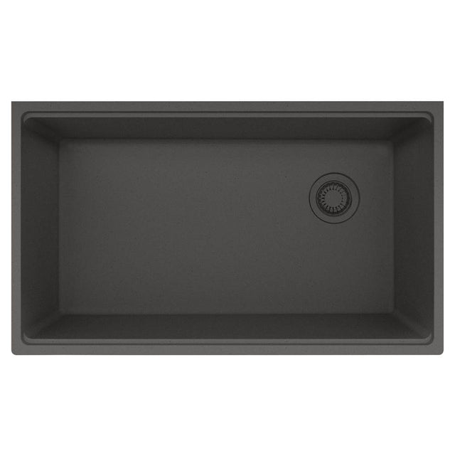 Franke - Maris Undermount 33-in x 19.31-in Granite Single Bowl Kitchen Sink in Slate Grey