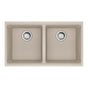 Franke - Maris Undermount 31-in x 17.81-in Granite Double Bowl Kitchen Sink in Champagne - Champagne