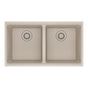 Franke - Maris Undermount 31-in x 17.81-in Granite Double Bowl Kitchen Sink in Champagne - Champagne