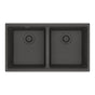 Franke - Maris Undermount 31-in x 17.81-in Granite Double Bowl Kitchen Sink in Slate Grey