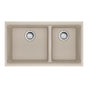 Franke - Maris Undermount 31-in x 17.81-in Granite Double Bowl Kitchen Sink in Champagne - Champagne