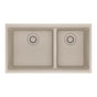 Franke - Maris Undermount 31-in x 17.81-in Granite Double Bowl Kitchen Sink in Champagne - Champagne