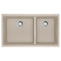 Franke - Maris Undermount 33-in x 18.94-in Granite Double Bowl Kitchen Sink in Champagne - Champagne