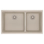 Franke - Maris Undermount 33-in x 18.94-in Granite Double Bowl Kitchen Sink in Champagne - Champagne