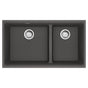 Franke - Maris Undermount 33-in x 18.94-in Granite Double Bowl Kitchen Sink in Slate Grey