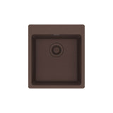 Franke - Maris Dual Mount 17.31-in x 19.69-in Granite Single Bowl Bar / Prep Sink in Mocha - Mocha