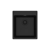 Franke - Maris Dual Mount 17.31-in x 19.69-in Granite Single Bowl Bar / Prep Sink in Onyx - Onyx