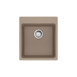 Franke - Maris Dual Mount 17.31-in x 19.69-in Granite Single Bowl Bar / Prep Sink in Oyster - Oyster