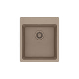 Franke - Maris Dual Mount 17.31-in x 19.69-in Granite Single Bowl Bar / Prep Sink in Oyster - Oyster