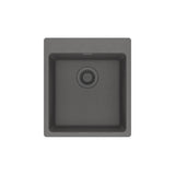 Franke - Maris Dual Mount 17.31-in x 19.69-in Granite Single Bowl Bar / Prep Sink in Stone Grey - Stone Grey