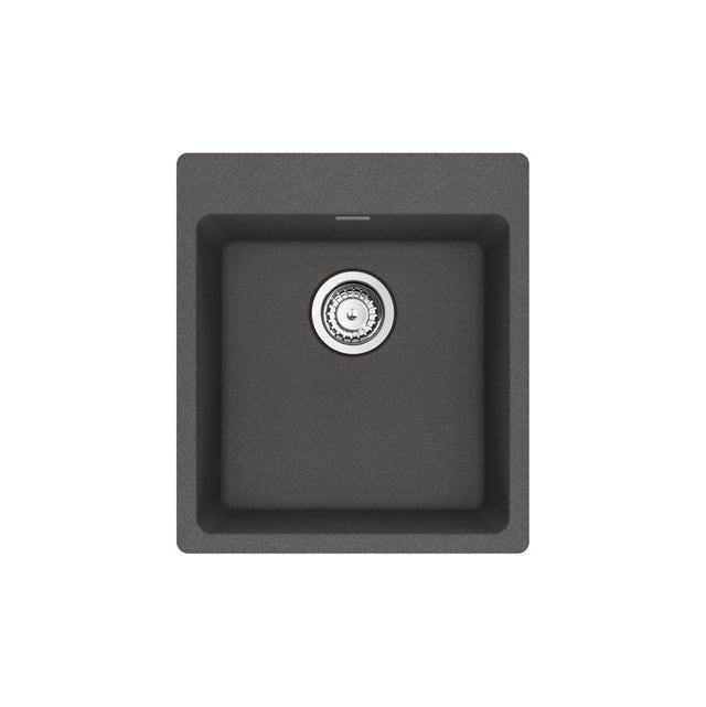 Franke - Maris Dual Mount 17.31-in x 19.69-in Granite Single Bowl Bar / Prep Sink in Slate Grey