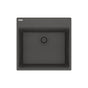 Franke - Maris Topmount 21.6-in x 20.8-in Granite Single Bowl Kitchen Sink in Slate Grey