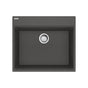 Franke - Maris Topmount 25-in x 22-in Granite Single Bowl Kitchen Sink in Slate Grey